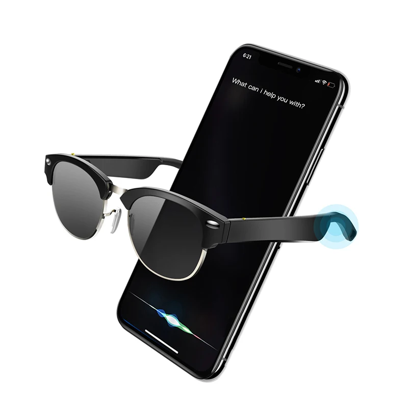 

Hot sale Smart Blue tooth sunglasses portable Wireless Blue tooth earphone microphone Sports Sunglasses