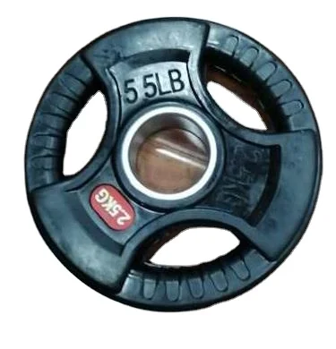 

Weight Lifting 2.5/5/10/15/20/25KG Rubber Bumper Plate, Black