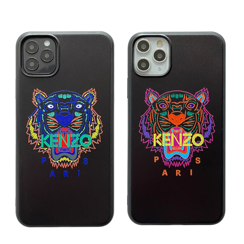 

Wholesale Anti-knock leather Sports Brand silicone TPU Phone cover Shockproof Soft phone Case For iPhone 11 pro max 12, Multi colors