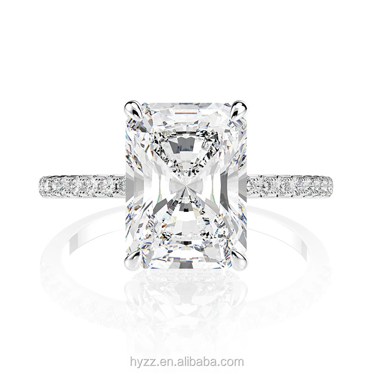 

Wong Rain Luxury 100% 925 Sterling Silver Created Moissanite Gemstone Birthstone Wedding Engagement Rings Fine Jewelry Wholesale, White