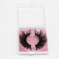 

square false eyelash packaging box customized your private logo fake 3D mink eyelashes box empty case