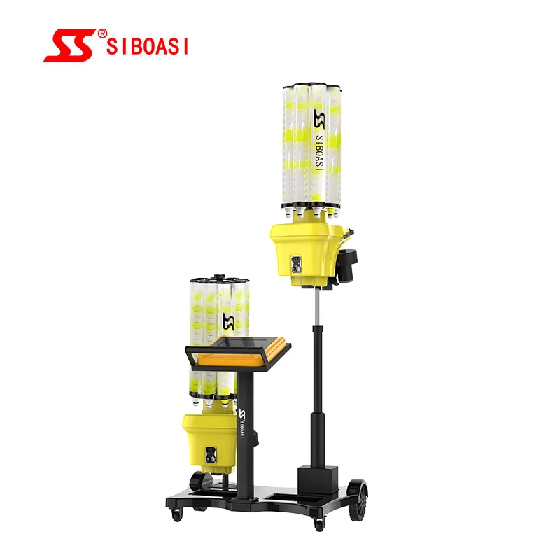 

Wholesale Siboasi S8025 Badminton Shuttlecock Machine Shooting Trainer with Black Yellow Color, Red&black