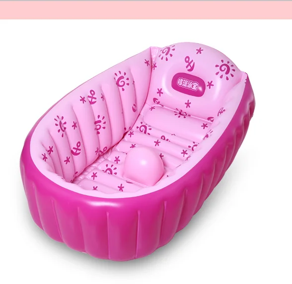 
Custom EN71 PVC full printing inflatable baby bathtub 