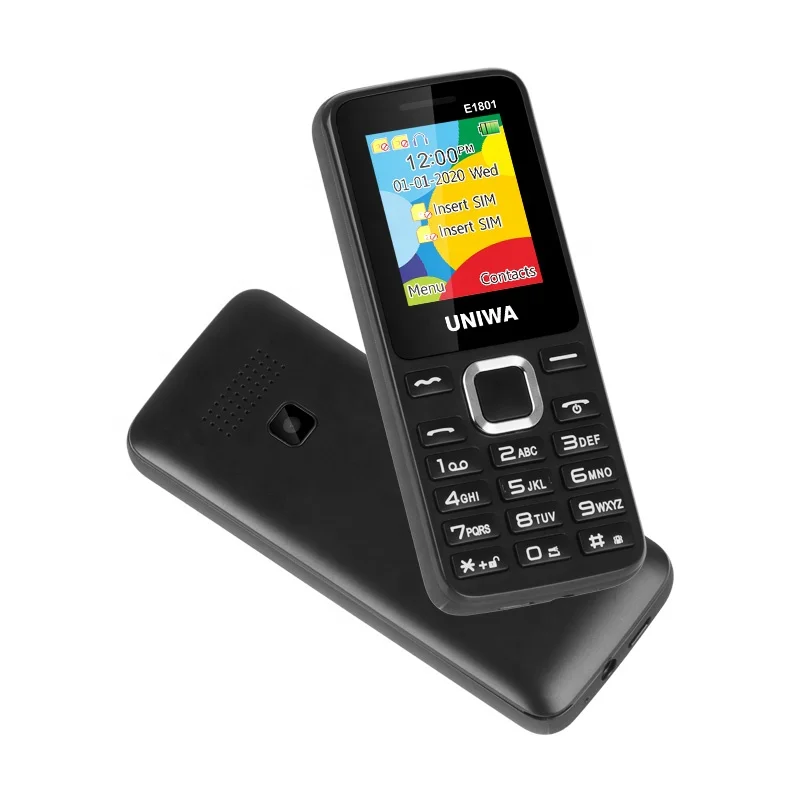 

1.8 Inch Screen Dual SIM card 2G GSM UNIWA E1801 Low Price Keypad cell phones fast shipment