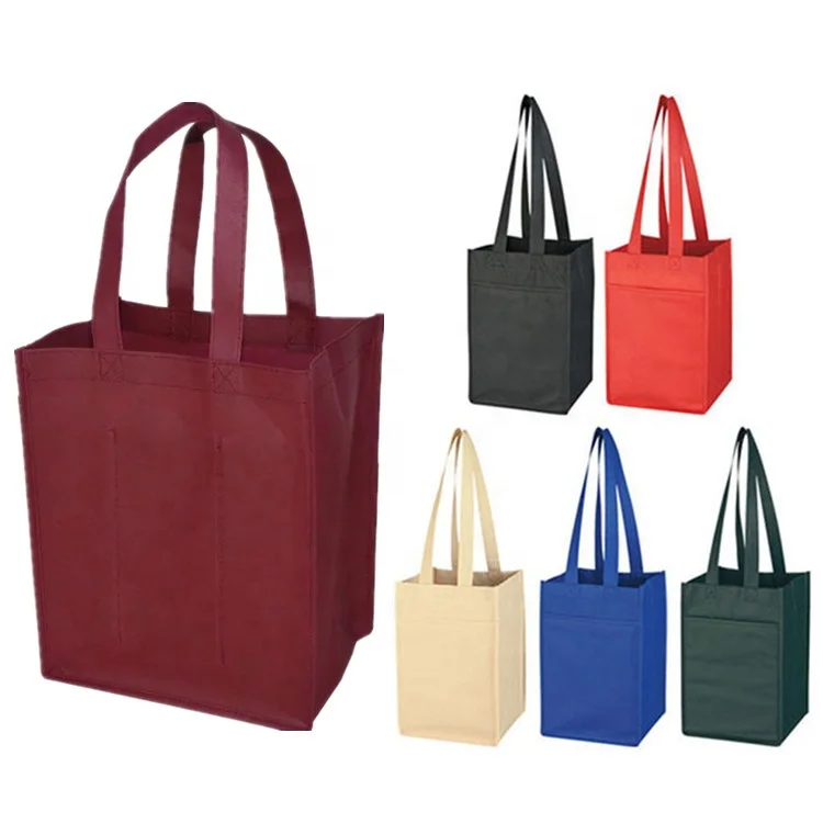

Eco Friendly Customized Logo Cheap Non Woven Insulated 6 Bottle Wine Bag, Customized color