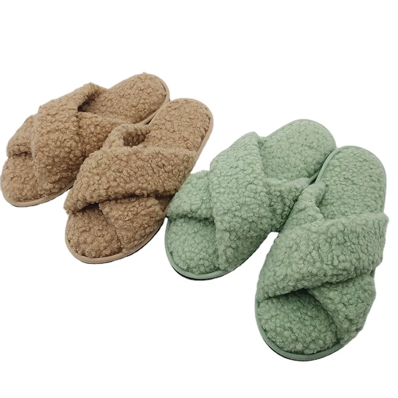 

New indoor female winter slippers warmth slipper indoor non-slip plush slippers custom, Many kinds