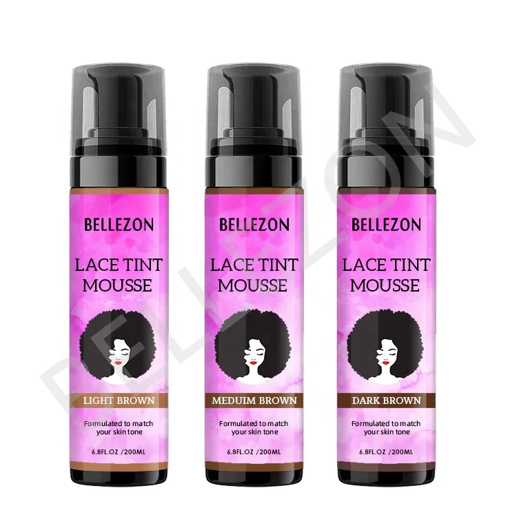 

Private Label 4C Hair Natural Skin Color Lace Tint Foam Mousse Tined Wig Blend