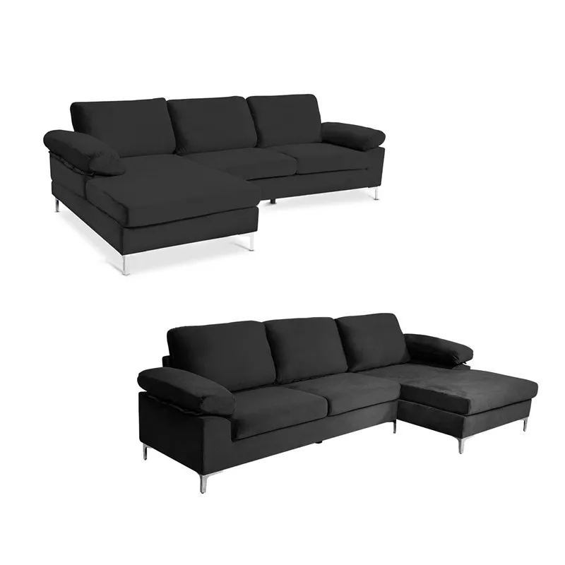 

High Quality Living Room Sofas Sofas Sectionals Sofa Set Furniture, Black