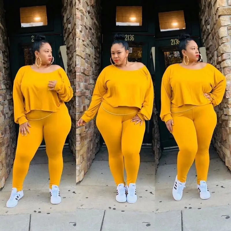 

Wholesale Fashion 2 piece Set Women Clothing Summer 4xl Plus Size Women Clothing