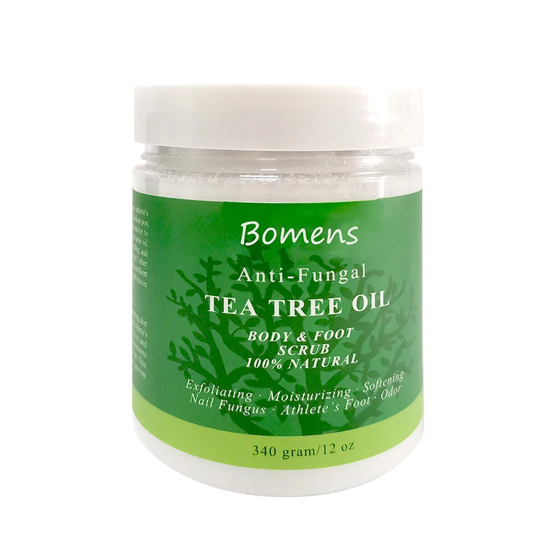 

100% Natural Tea Tree Oil Body & Foot Scrub with Dead Sea Salt, White