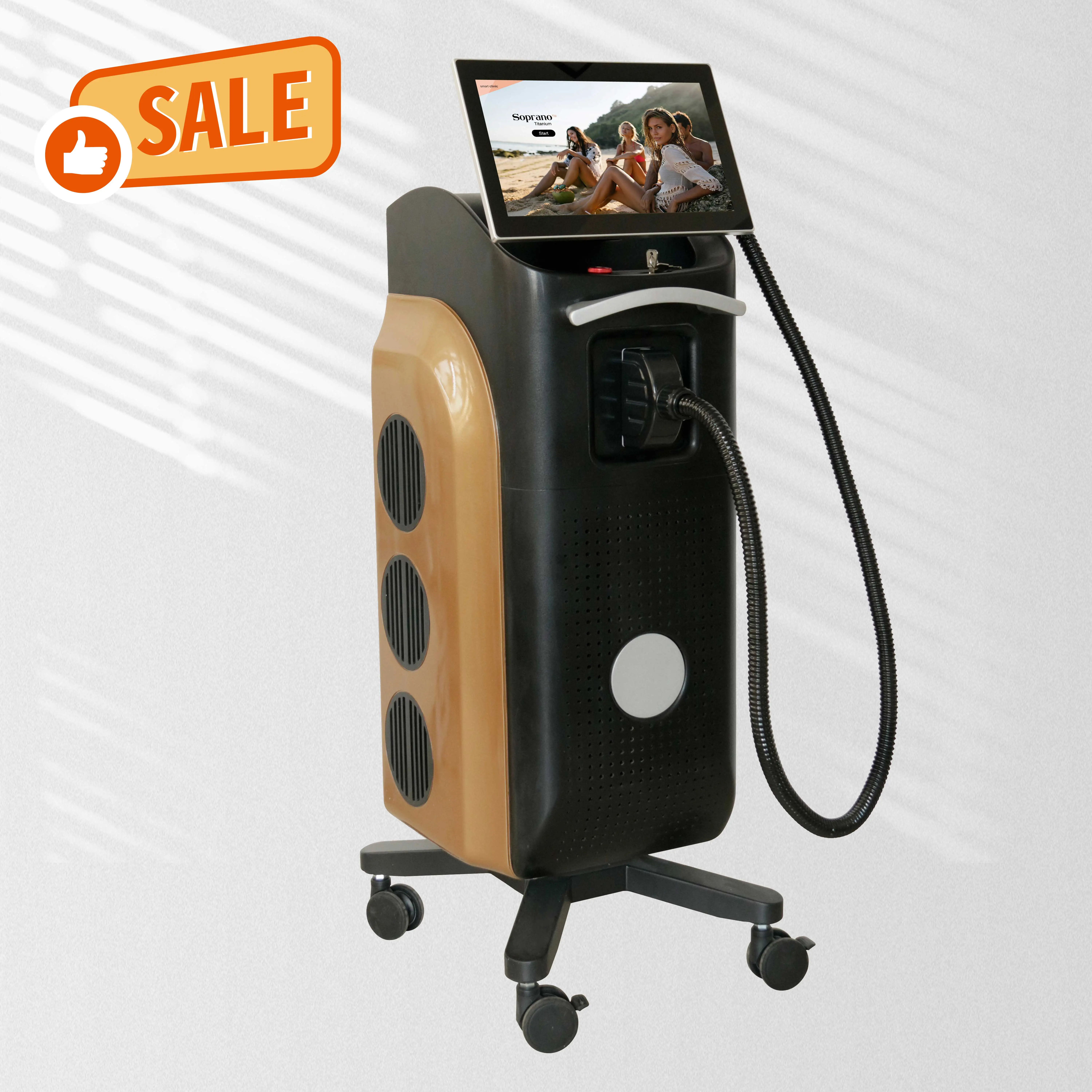 

2022 medical TUV CE Newest 810 titanium Platinum XL 808 755 1064 nm Diode Laser hair removal