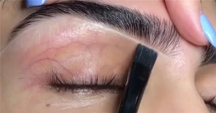 
custom logo flat eyebrow brush 