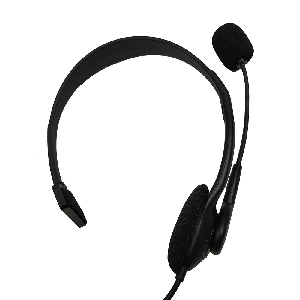 

Unilateral headset with mic for laptop VOIP Skype Call Centers,office one ear pc 3.5mm wired headphone headset with mic