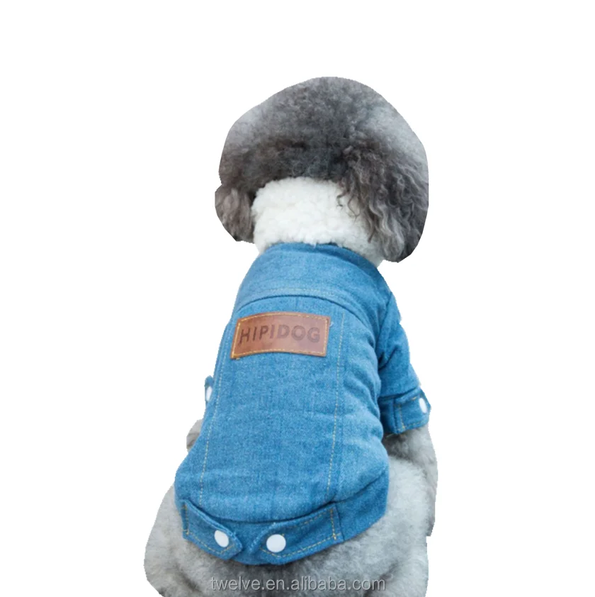 

Thick Corduroy Pet Designer Dog Winter Jacket Luxury Warm Dog Jacket Outfit dog jean jacket