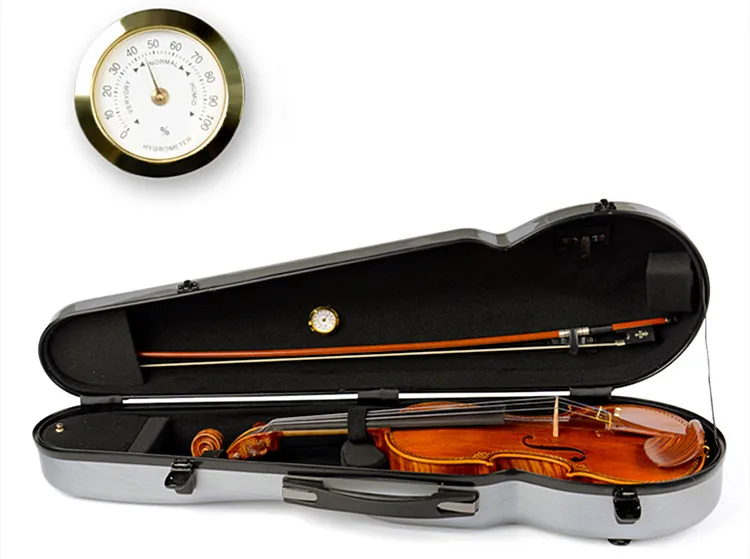 Highly cost effective violin hard case wholesale violin case 4/4 3/4 carbon fiber violin case VQ-07