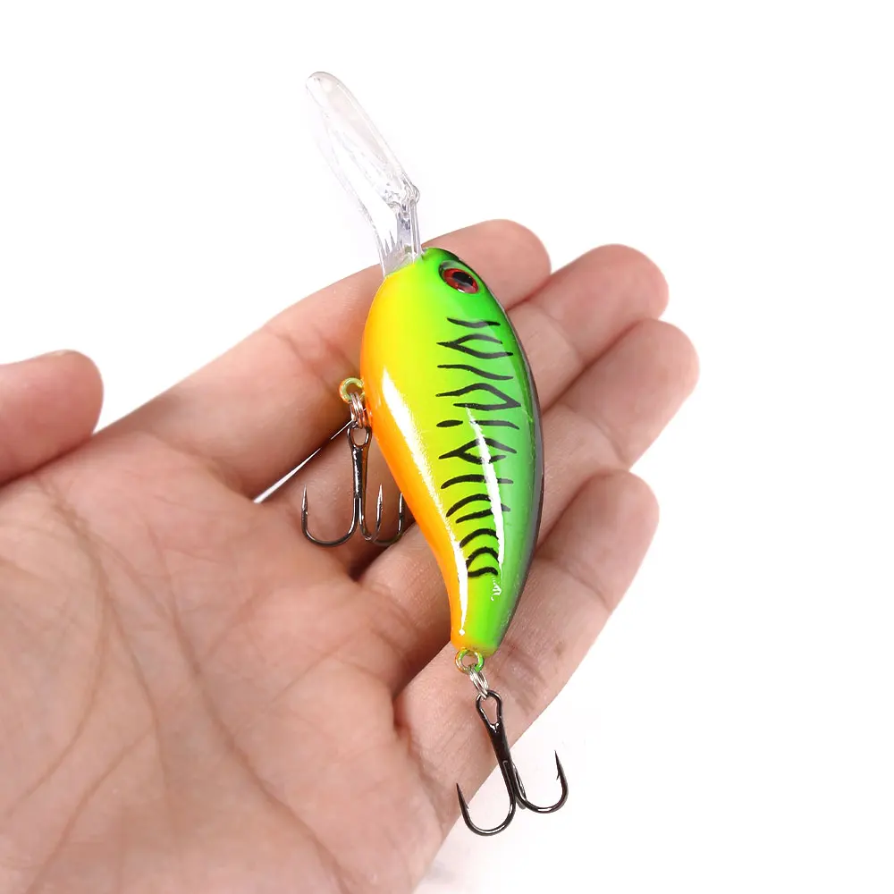 

Hengjia 100mm 14g Hard Crankbaits Plastic Fishing Lure for Bass and Pike, 10 colors