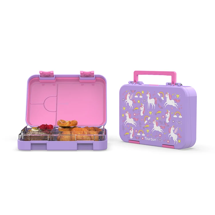 

Toursun Custom Logo Compartment Leakproof Bpa Free Plastic Bento Lunch Box For Kids