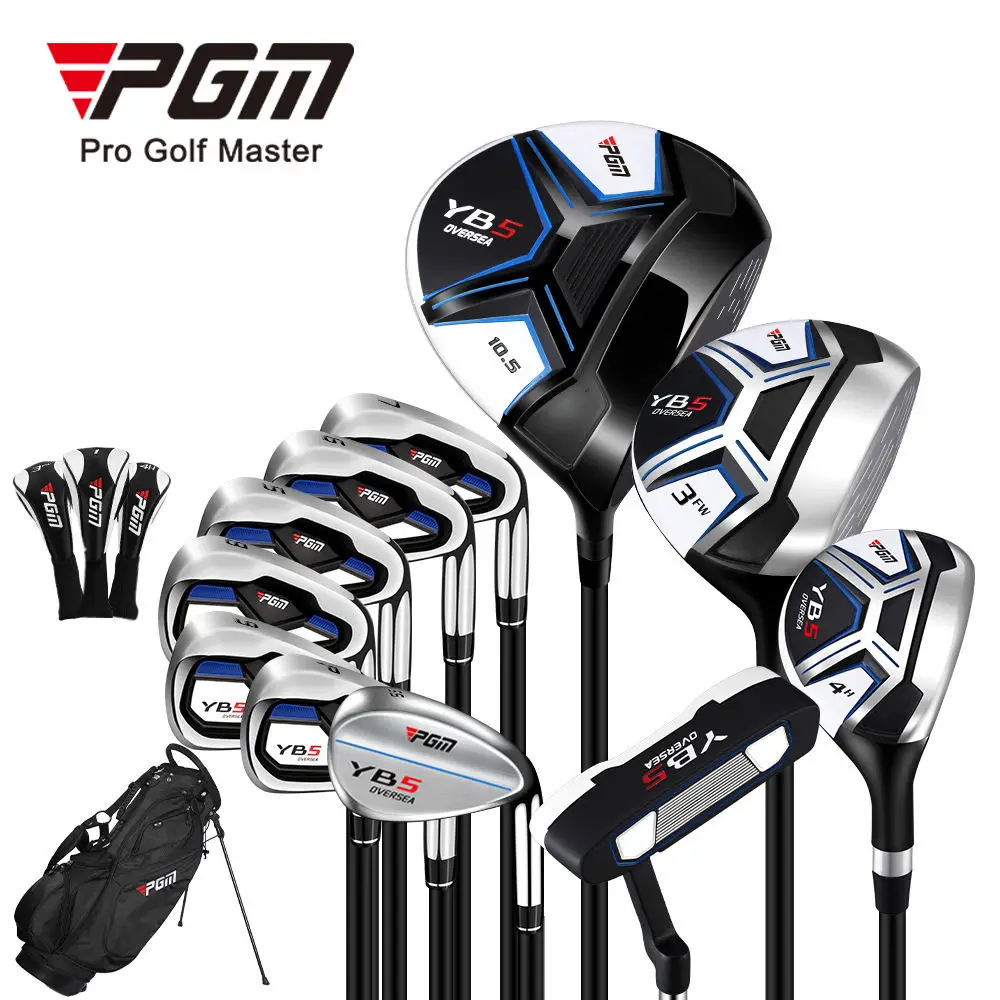PGM MTG073 YB5 Beginner Equipment Right Handed Men Golf Clubs Complete Set with Golf Bag