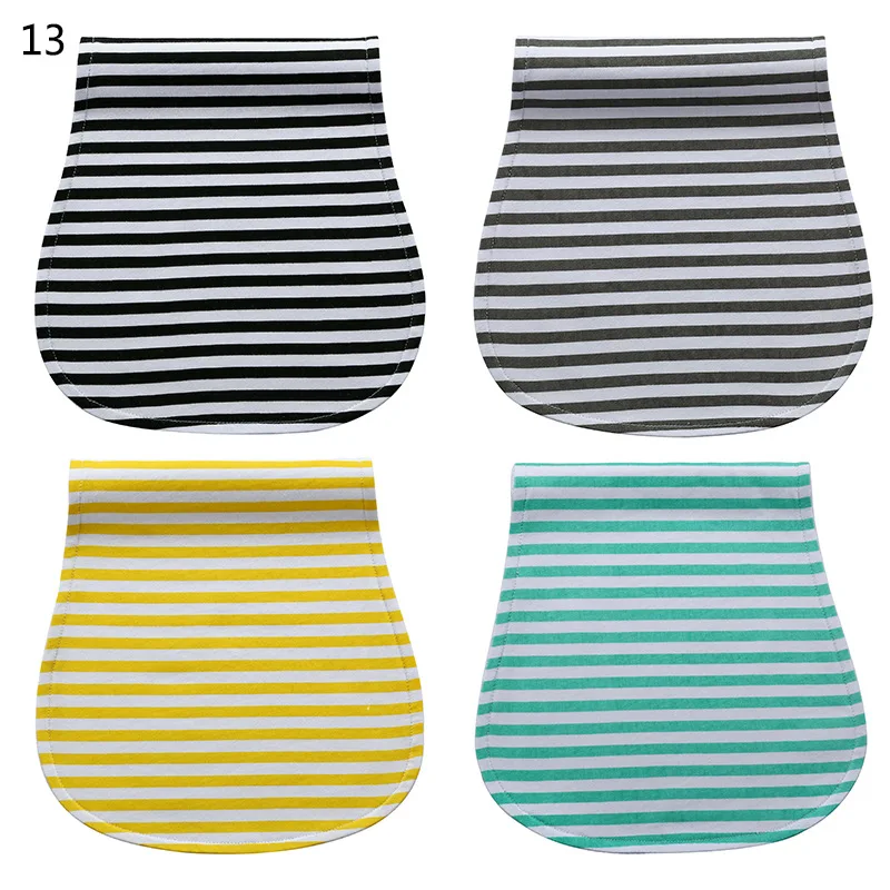 

happy flute Organic Burp Cloths for Baby Boys and Girls 4pack Hourglass Shape Burp Cloths, Customized color supported