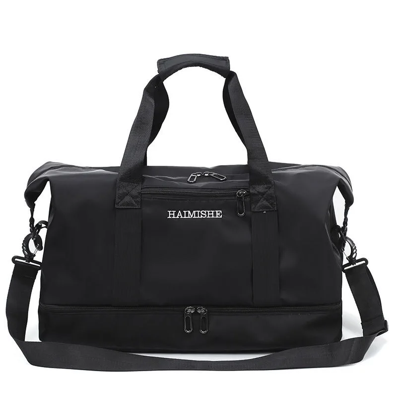 

Qetesh Fashion New Design Wet Separate Zipper Travel Business Womens Duffle Bag, Customized color