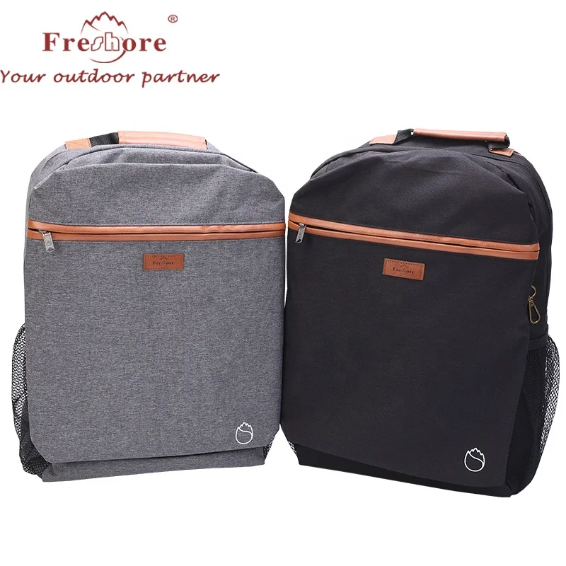 

600d polyester cooler bag backpack for water wine beer drink cans and food, Customized color