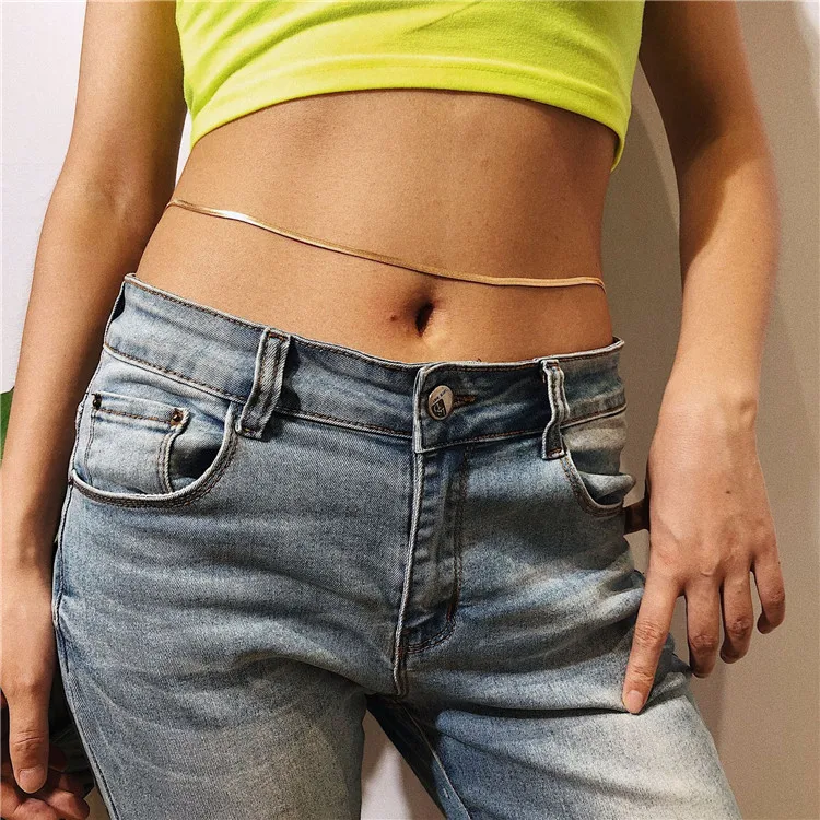 

Wholesale Women Sexy Snake Chain Belly Ring Belt Waist Body Jewelry Women Belly Chain