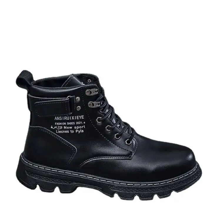 

2022 winter new Martin boots, high top fashion boots, British Style Men's leather boots, Black