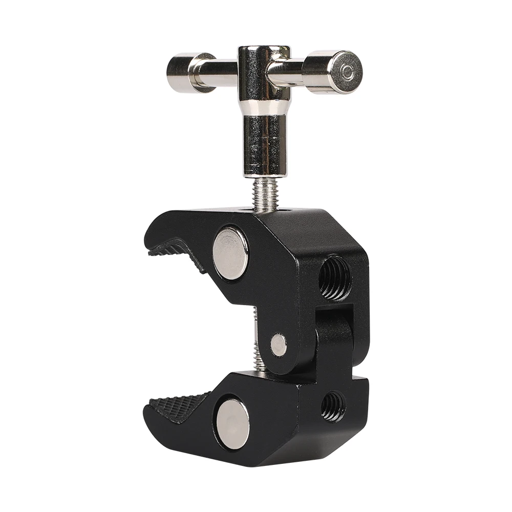 

Jinyu Metal Photography Camera Super Crab Clamp Mount for DSLR 1/4- 20 Screw Converter, : black
