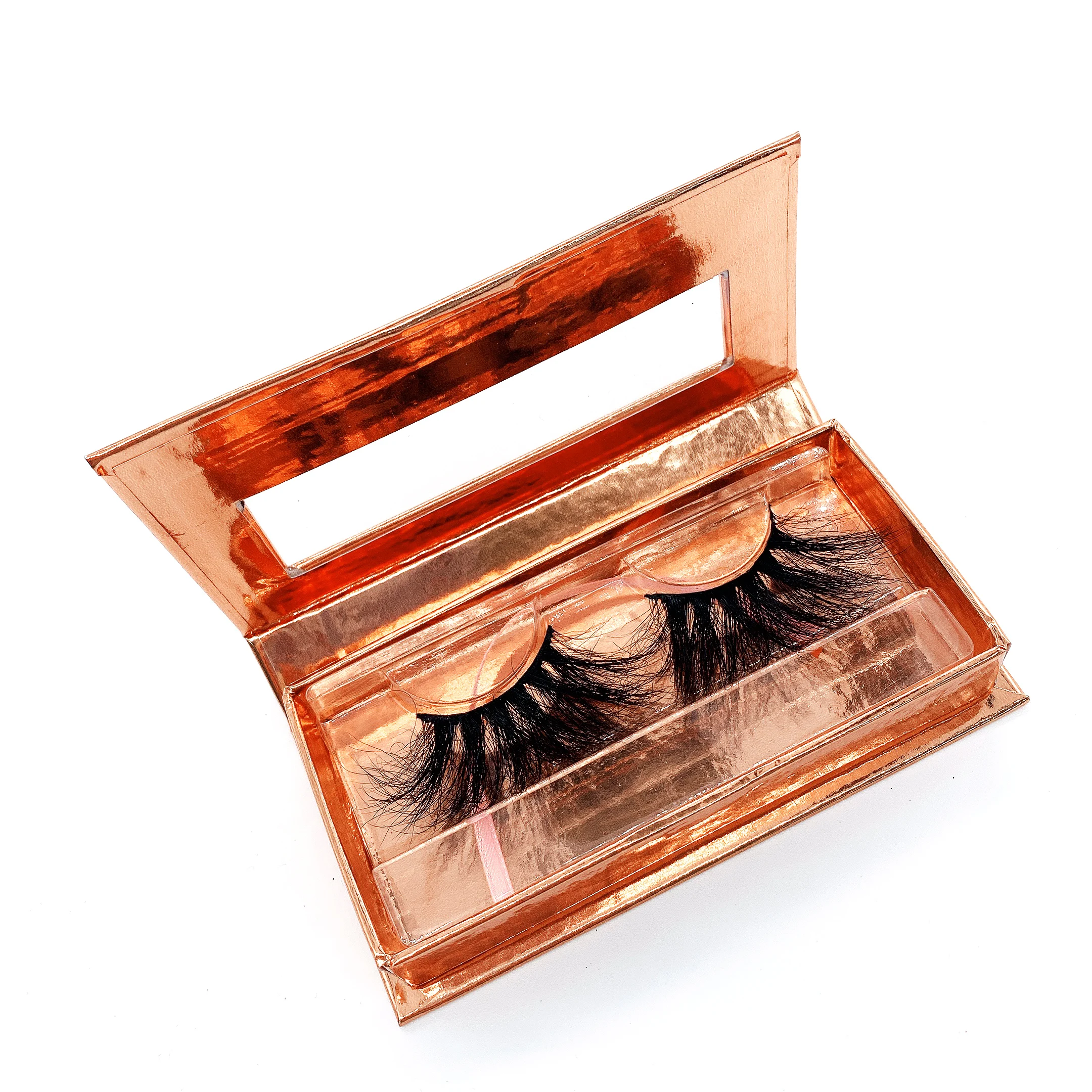 

Wholesale private label 25mm long eyelashes, Black color