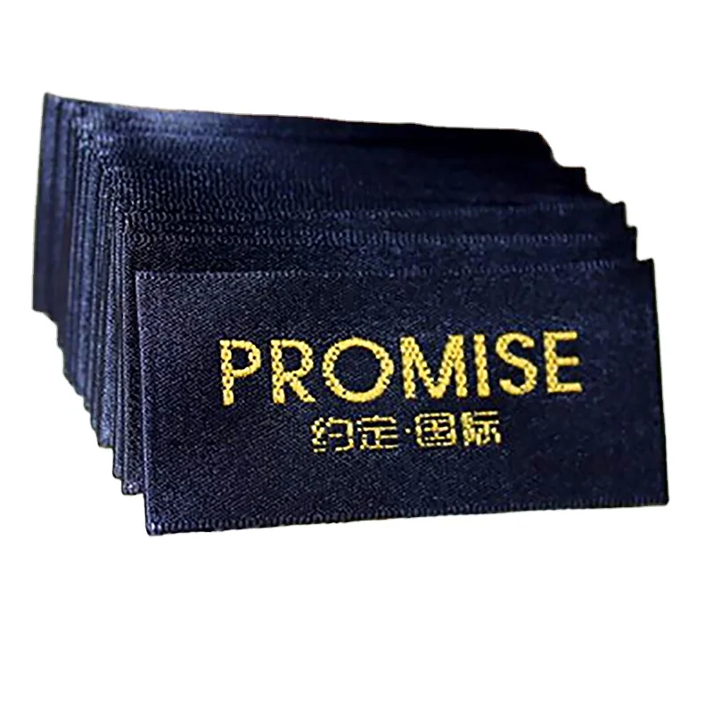

custom children clothes centerfold woven label/jeans clothing size label
