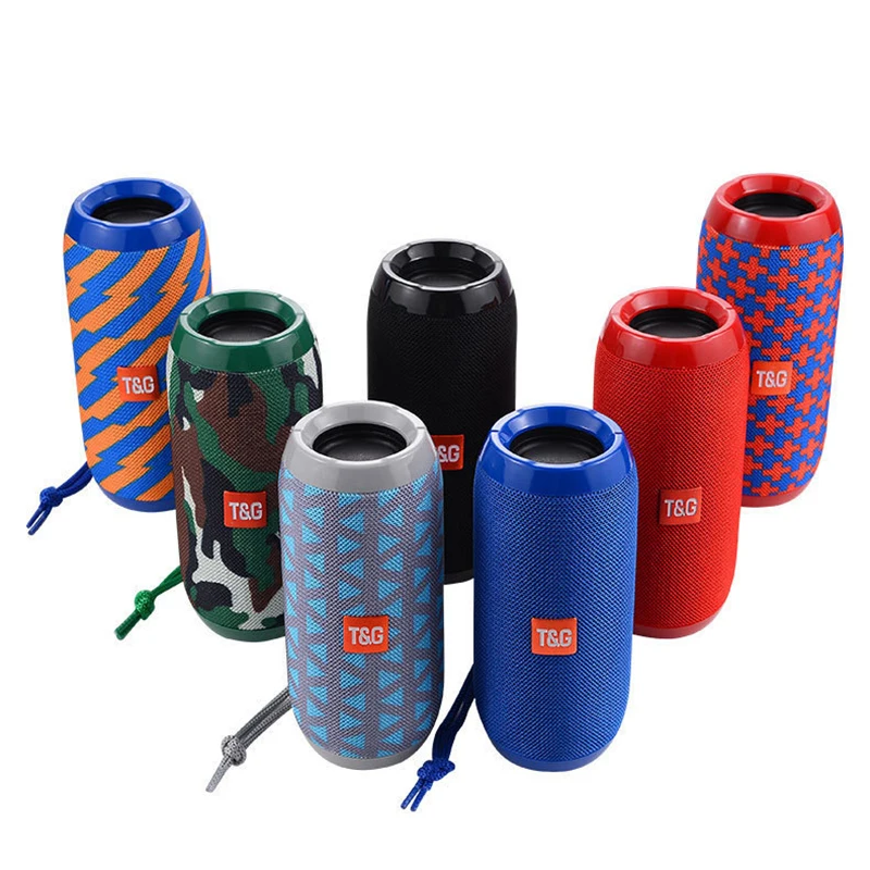 

Wholesale Speaker Tg117 Tf Card Support Loud Outdoor Speaker Promotional Hifi Car Audio Array Table China Speaker, Black, red, blue,camouflage, stripe