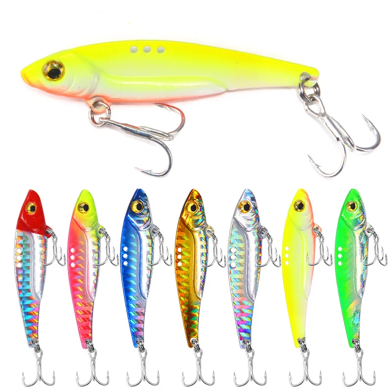 

Squid Lure Japanese Squid Jig Fishing Bait Golden Slow Jigging Lure 65mm 60mm 50mm Vib Lure, 7 colors