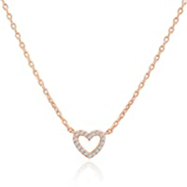 

Fashion Gold Plated Heart Pendant Layered Necklaces for Women