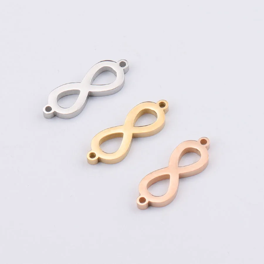 

7*21mm Infinity Symbol Pendant Double Hanging Figure 8 Connector DIY Accessories Accessories Diy Jewelry Stainless Steel