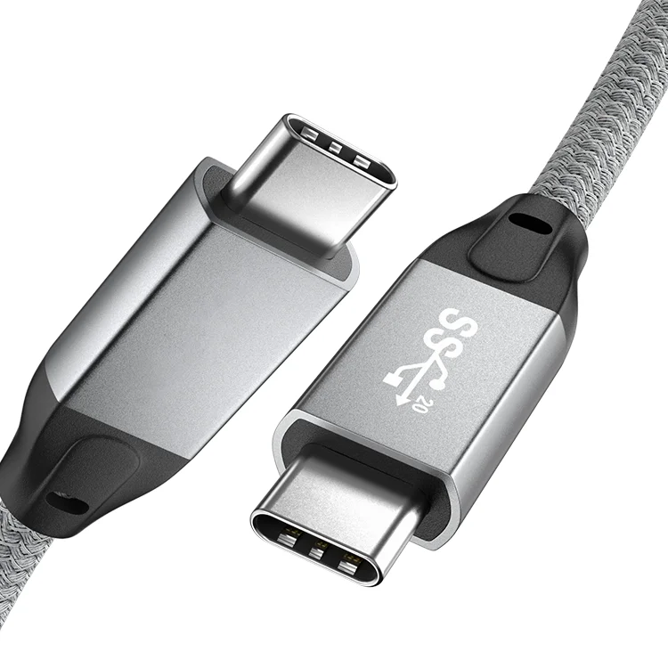 

ULT-unite Full Featured USB 3.2 Gen 2x2 Type C Cable 20Gbps PD 100W USB-C to USB-C Cable with E-Marker Chip, Grey