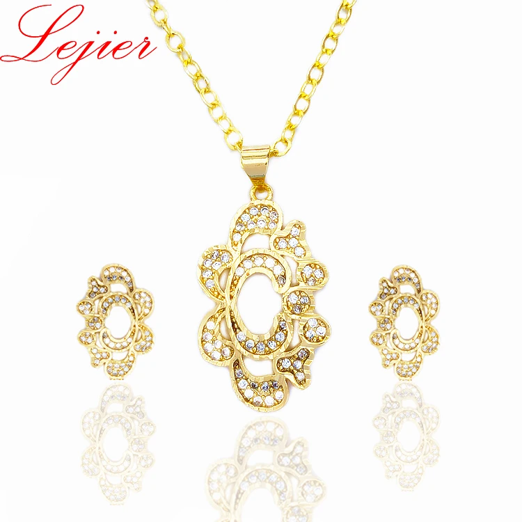 

LEJIER for men and women 18 k Hao Shi jewelry earrings and pendants two-piece tide exquisite style (not including necklace)