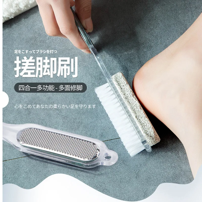 

Four In One Foot Grinder To Remove Dead Skin, Rub Feet To Remove Calluses, Sole Volcanic Stone Pedicure Tool Sole Brush