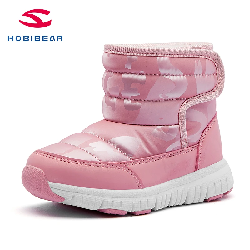 

HOBIBEAR 2021Fashion Warm Comfortable Kids Girls Boots Shoes Waterproof Kid Ankle Snow Winter Boots for Girl