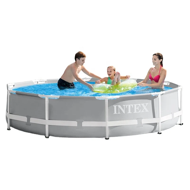 

INTEX bracket pool thickened children's family large pool collapsible pool fish pond commercial adults, Blue
