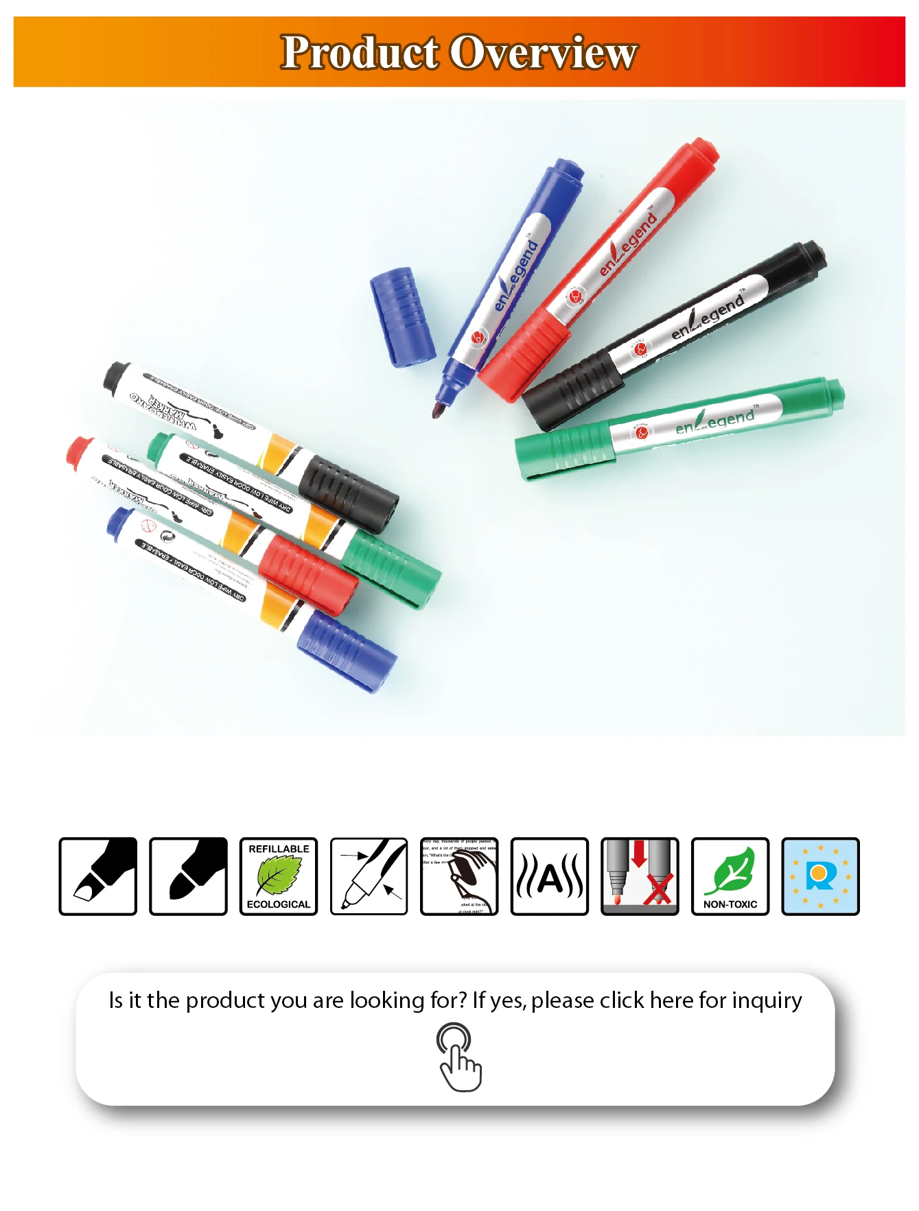 Color Marker Set Stationery Markers Hot Selling Amazon Brands Of