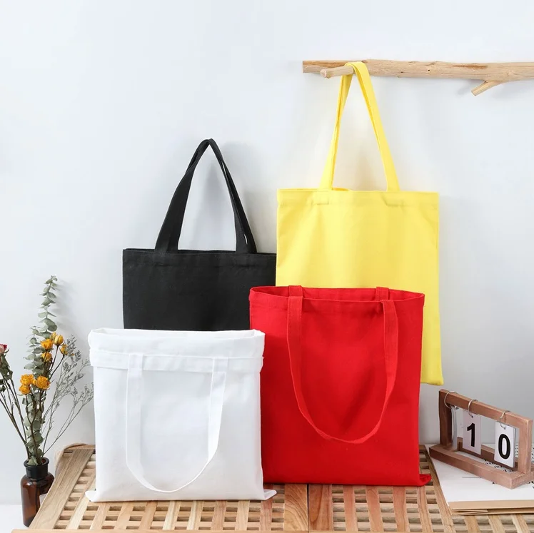 

Promotional Custom Logo Printed Organic Calico 100% cotton Canvas Fabric Shopping Bag, Natural or dye color