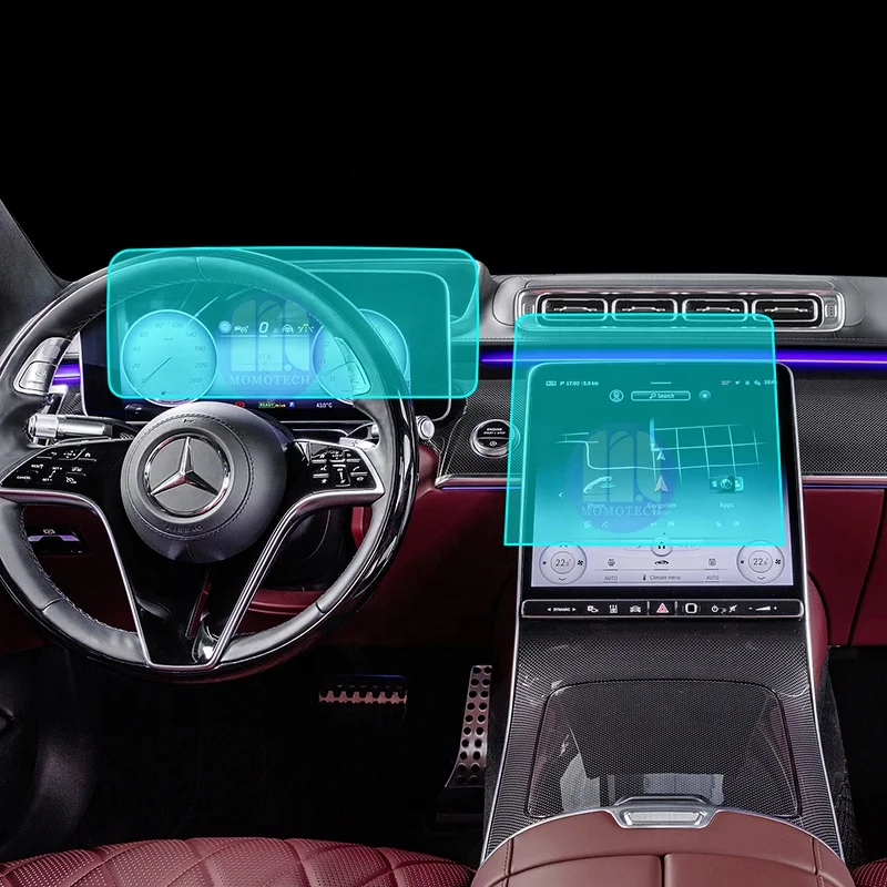 

Car Screen Protector for Mercedes Benz S-Class S400 S450 2021 W223 Navigation Gps Monitor Glass Screen Protector