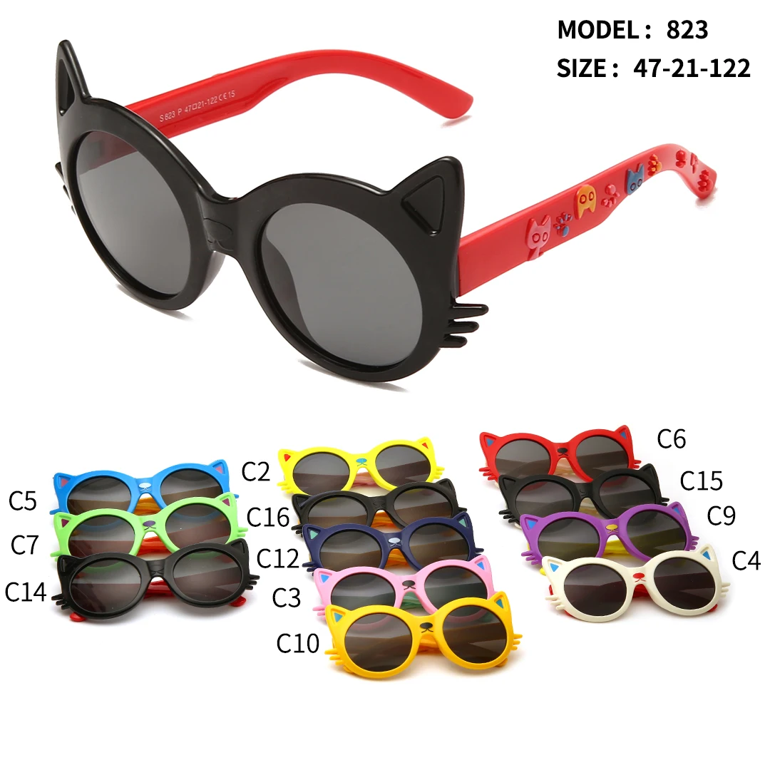 

NatuweCo Mixed Color Children Sunglasses Polarized Kids Sun Glasses Wholesale Double Color Cute Eyewear For Boys Girls Glasses
