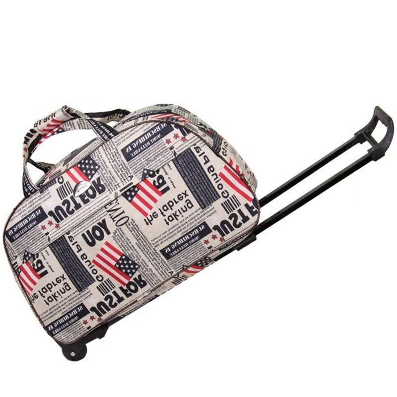 

Factory Direct Sales Fashion Trolley Bag Large-capacity Travel Trolley Duffel Bag Multi-color Waterproof Portable Travel Bag 227