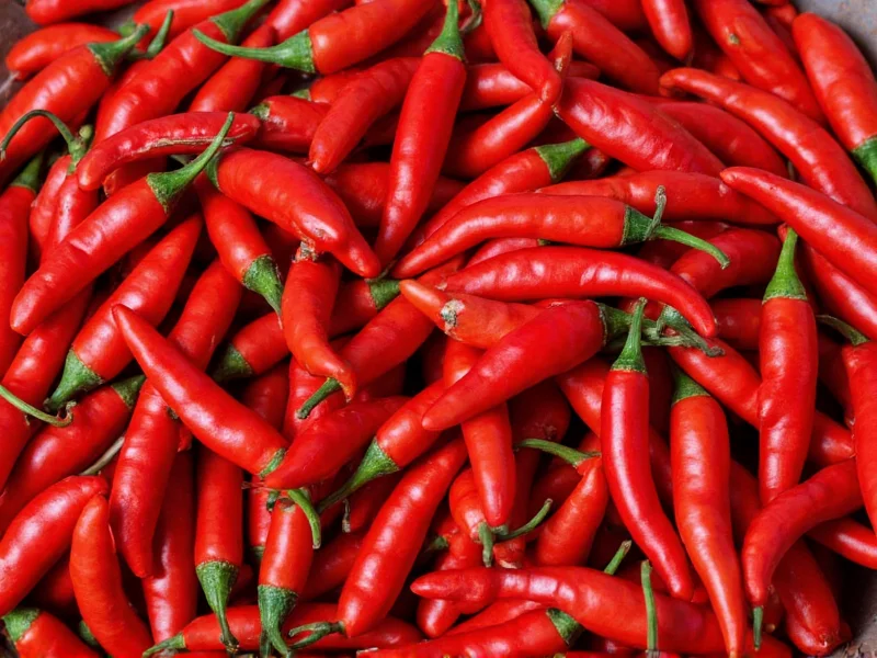 Thai Chilies Heat Level: 50,000-100,000 Scoville Units