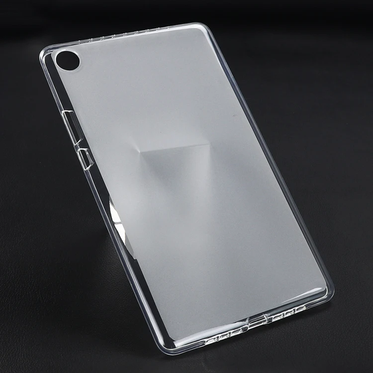 

Fashion Designer High Quality Matte Edge Transparent Clear Soft TPU Silicone Tablet Back Cover Case For Huawei M5 8.4