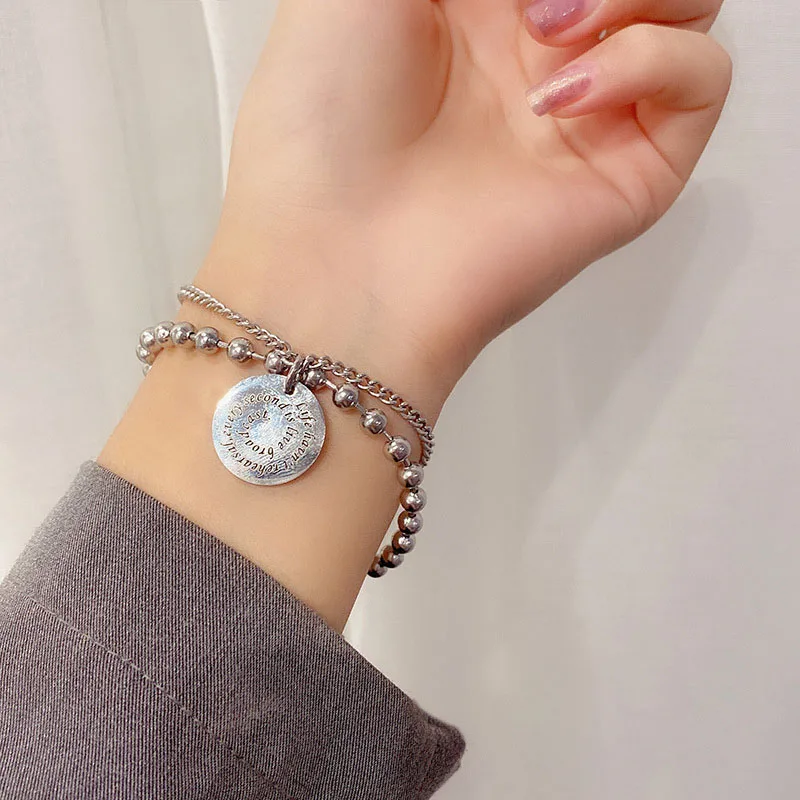 

hot selling fashion trendy 316 stainless steel bracelet for woman Link Chain charm Bracelet