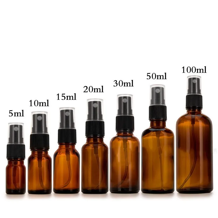 

Personal care 5ml 10ml 15ml 20ml 30ml 50ml 100ml beauty amber glass mist spray essential oil bottle