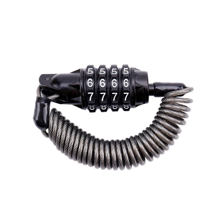 

Bicycle Rope Lock,portable Motorcycle Bicycle Password Rope Lock Chain Anti-theft High Security Zinc Alloy Bike Safety Lock, As shown