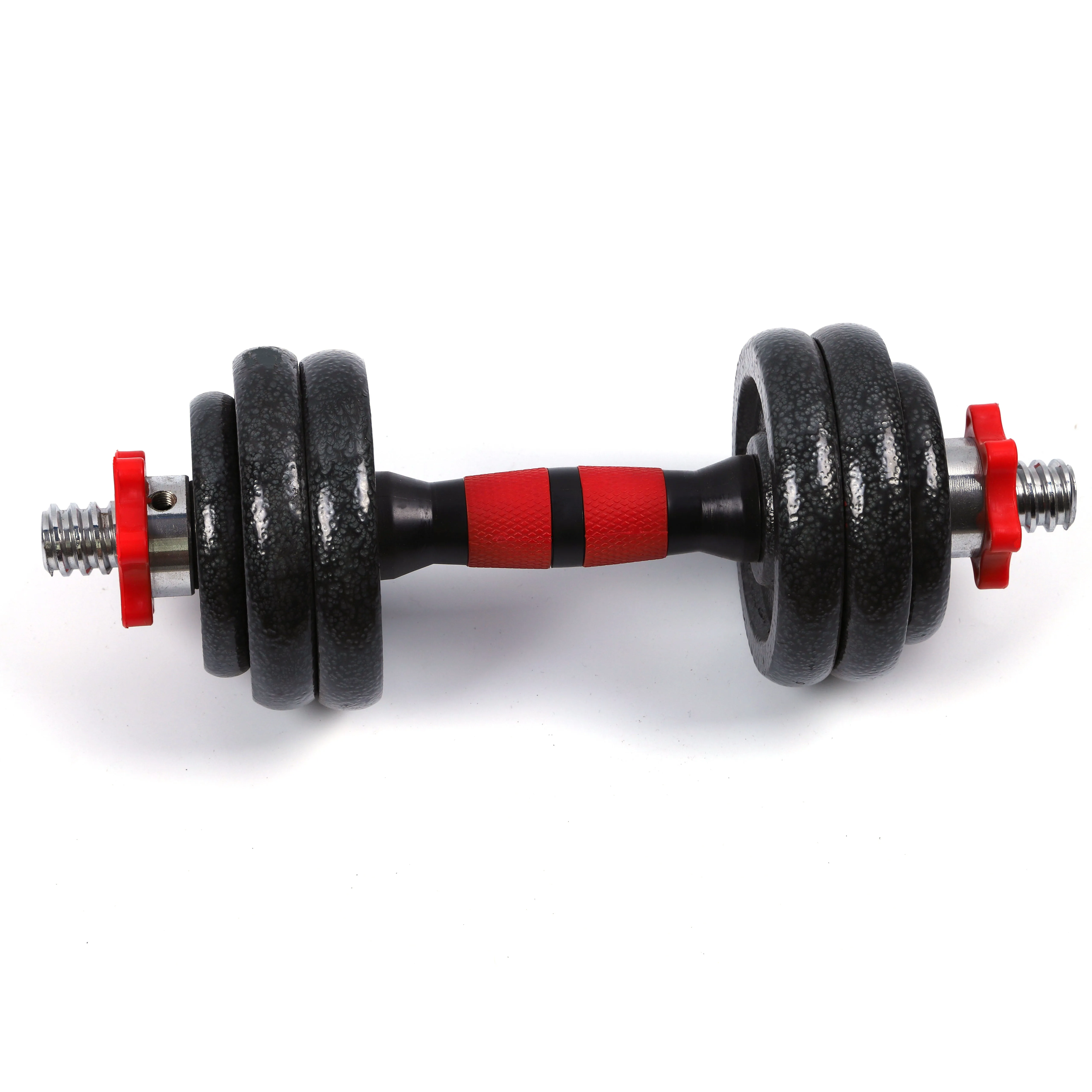 

Factory manufacture 10kgs to 40kgs Adjustable Red color painting Dumbbell for man adjustable dumb bell home use, Black